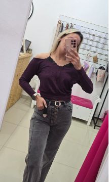 Top Morley Escote Encaje